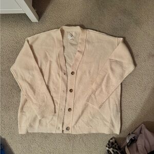 Billabong Cream Button-Up Cardigan